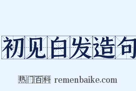 初见白发造句是什么意思的图片